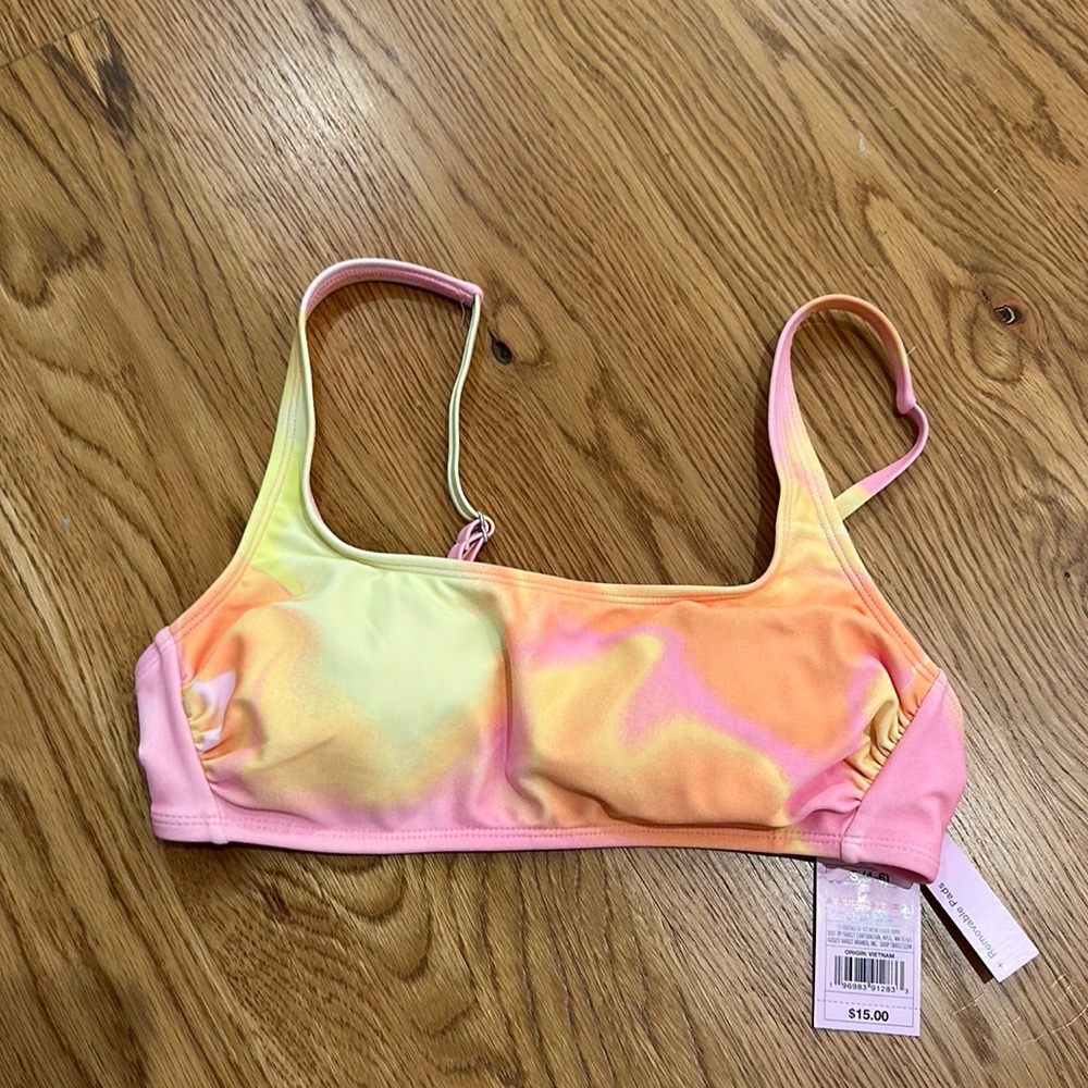Rainbow/tie dye target bathing suit - Picture 1 of 3